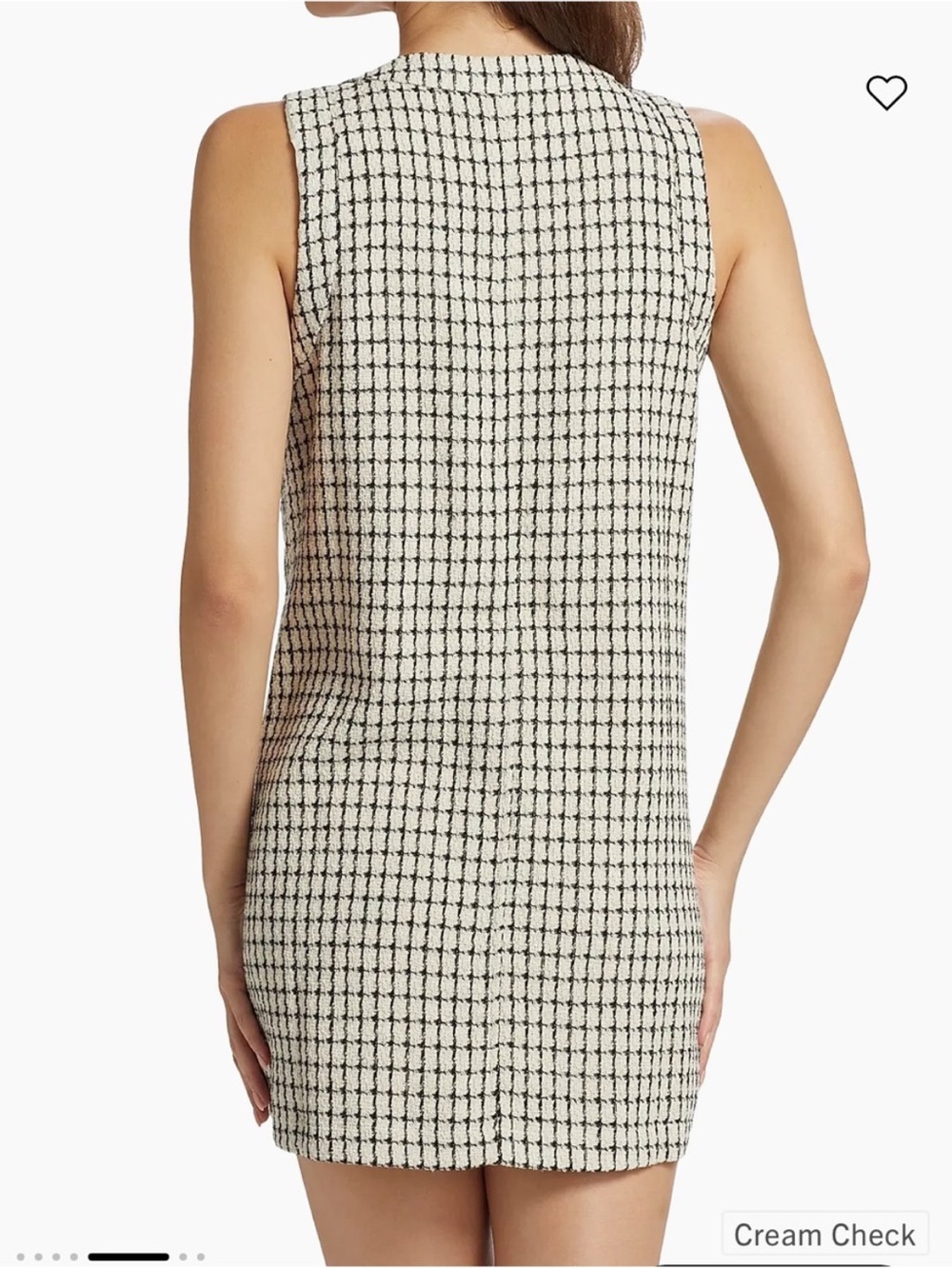 NWT Reformation Tropez Mini Dress Sz 4 cream black Check
Tweed - Picture 4 of 9
